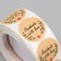 Sticker Paper "Crafts. VETs. Made with love" D = 2.5 cm 500 pcs in a roll 3x6.5x6.5 cm