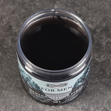 Soap dense "For Men" 3B1 menthol-black coal 280 ml "Dobroparov"-1