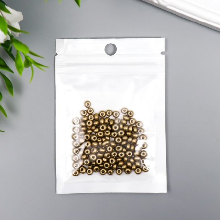 Glass beads 6/0 "metallic. Bronze" 10 g-2