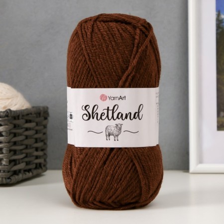 Gingerbread "Shetland" 30% wool Verdin, 70% acrylic 220m/100g (542 chocolate)