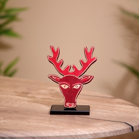 Souvenir "Deer" on the stand, tree 11x5x14 cm-2