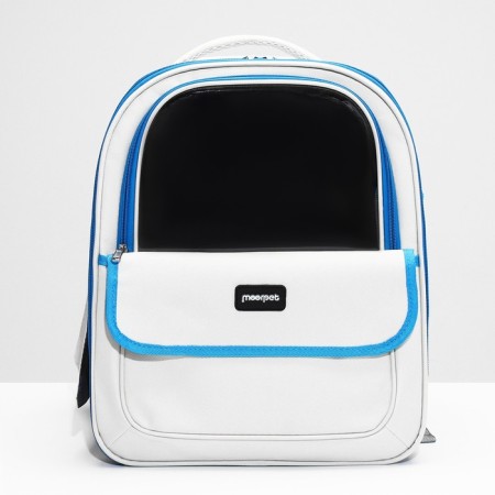 An animal-carp backpack, 30 x 40 x 25 cm, white/blue-3