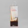 Gift package for a bottle, packaging, "Happiness inside", white craft, 13 x 36 x 10 cm
