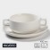 Porcelain broth Magistro "Blanche", 2 items: Boier 450 ml, saucer d = 18 cm, white color