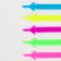 Silicone laces, set 6 pcs, color rainbow