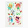 Ring 3 pcs with a tattoo "Beautiful fairy" 8 x 12 cm