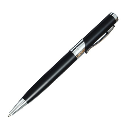 Gift handle, ball "business" in a plastic case, rotary, black with silver inserts