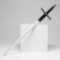 Souvenir weapon "Knight's sword", 110cm, polystyrene foam