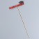 A set of toppers "graduate", 11x27 cm, red, 10 pcs.