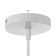 Bayerlux suspension lamp Bayerlux "oval" 1x40W E27 white 14x14x18-98 cm
