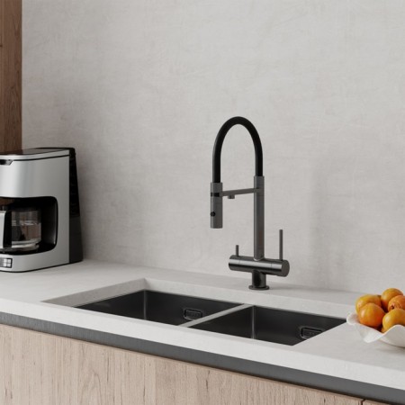 IDDIS ACE kitchen mixer, filter and flexible pour, graphite color-6