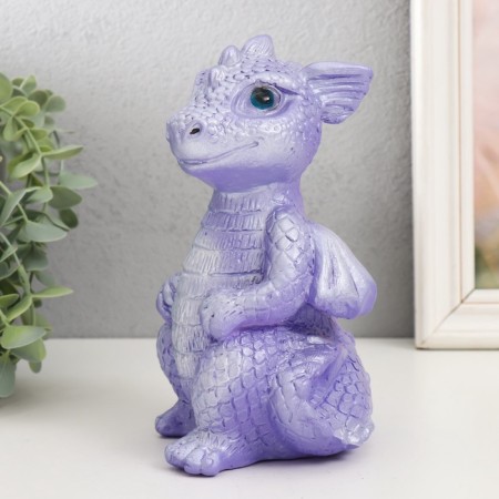 Figure "Dragon" 18x10x10 cm, lilac-4