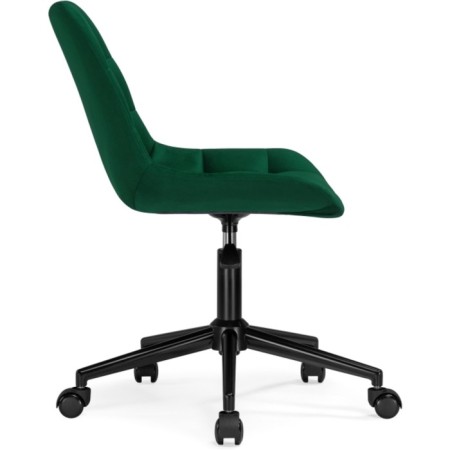 Computer chair Chester Metal/velor, black/green 49x60x84 cm-3