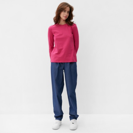 Longsliv Women's Minaku: Basic Line Fuchsia Color, Size 44-1
