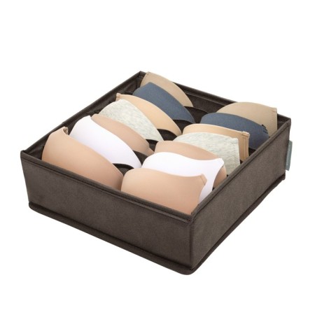 Organizer for linen, 7 cells, brown color