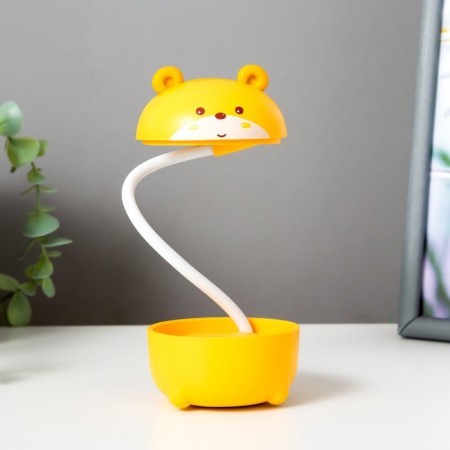 Table lamp "Bear" LED 3W USB yellow 7.5x7.5x21 cm Risalux