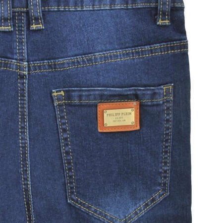 Semi -combinezone jeans for boys, height 98 cm, blue color-3