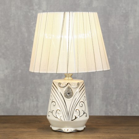 HELP LAMP "Golden Patterns" 1x40W E14 gold-white 20x20x30.5 cm Risalux-1