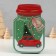 Casket Metal "Bank with a Christmas tree" Green 15.5x10x5.5 cm