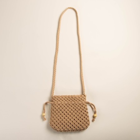 Women's bag SL Home, manual weaving, cotton, pens length 55 cm, 22 × 22 cm-3