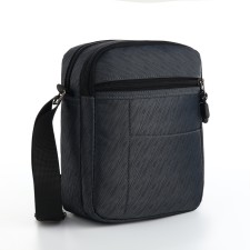 Men's bag 20*8*23, 2 Otv on a zipper, n/k, gray
