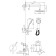 The shower system ESKO 6in1 SB, built -in, tropical shower, shower set, brass, black