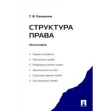 The structure of law. Monograph. Kashanina T.