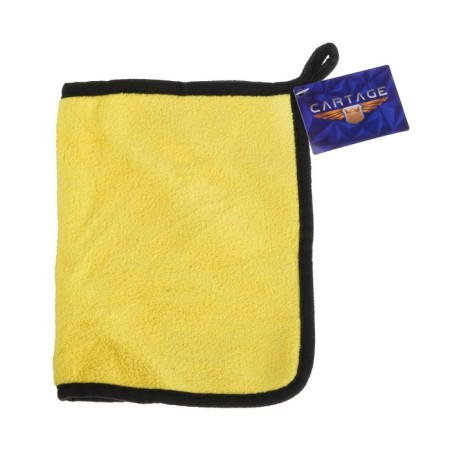 A car for washing cars, carTage, microfiber, 400 g/m², 20 × 30 cm, yellow-gray-5