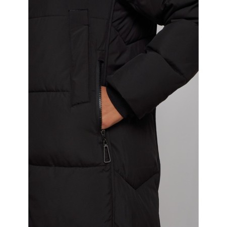Coat insulated winter female, size 50, black color-9