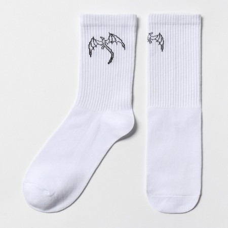 Socks, white color/dragon, river 25
