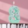 Candle for the Mosaika cake, number "8", blue