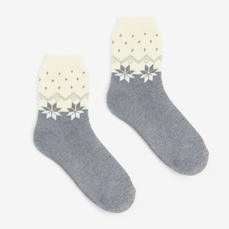 Women's socks, peach/gray color, size 23-25-1