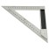 Triangular ruler Deli DL303200 104521, stainless steel, 200 mm