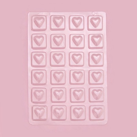 Form for chocolate and sweets "Love", 27 × 18 cm, 24 cells-1