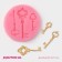 Mold Dolyana "Three Keys", Silicon, 6.5 × 1 cm, Mix color