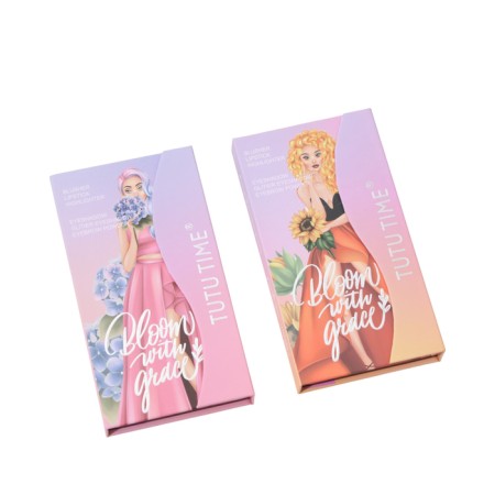 A set of decorative cosmetics (highlighter, shadows for eyebrows, blush, glitter, eye shadow)
