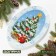 Glass oval shade "Winter Fairy Tale", 29.5 × 20.3 cm