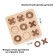 Crosses Noli wooden, board game for children, 2 players