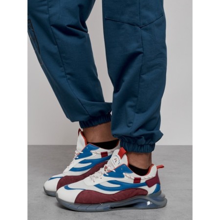 Joggers male, size 48, blue color-13