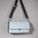 Genuine leather bag, adjustable, with carbines, 60 ± 2 cm × 2.5 cm, black/silver color