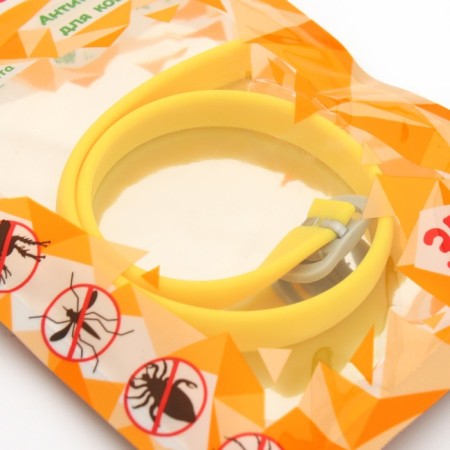 Bio -hazelnik "Pijon" for cats and small dogs, from fleas and ticks, yellow, 35 cm-2