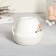 Ceramic set for tea drinking gulls, a mug of 150 ml, a bowl of 10x3 cm, white color