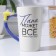 Ceramic mug "Dad can do everything", 550 ml, white color