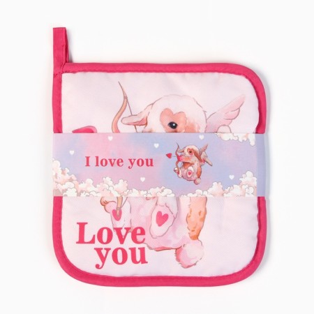 Set of kitchen shares Love You: stand 15*15 cm, take 17*17cm-4