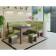 Banquet set, 2 pcs, tsaro wenge color / pistachio