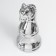 Souvenir Ceramics "Chess Figure. Horse" silver 20.5x10x10 cm