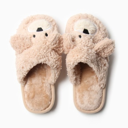Women's slippers 40-41, beige color-14
