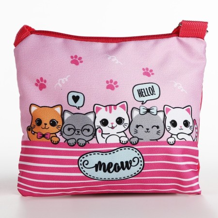 Gift set for the girl "kittens", bag, notebook-5