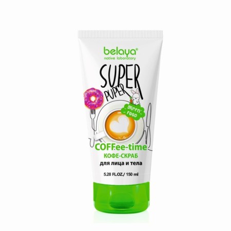 Facial and body coffee belaya super puper coffee-time, 150 ml