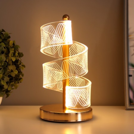 Highway Lamp "Spiral" LED 5W gold 11x11x25 cm Risalux-2